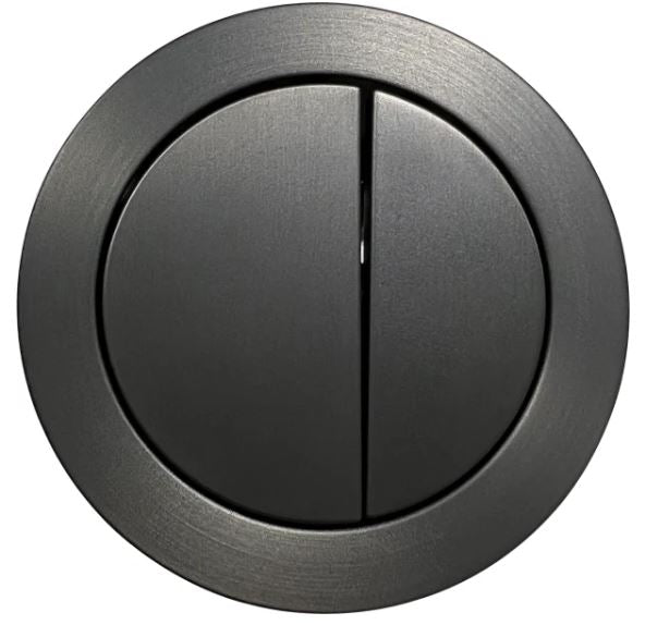 Round Press Button Gum Metal Standard Toilet Cistern