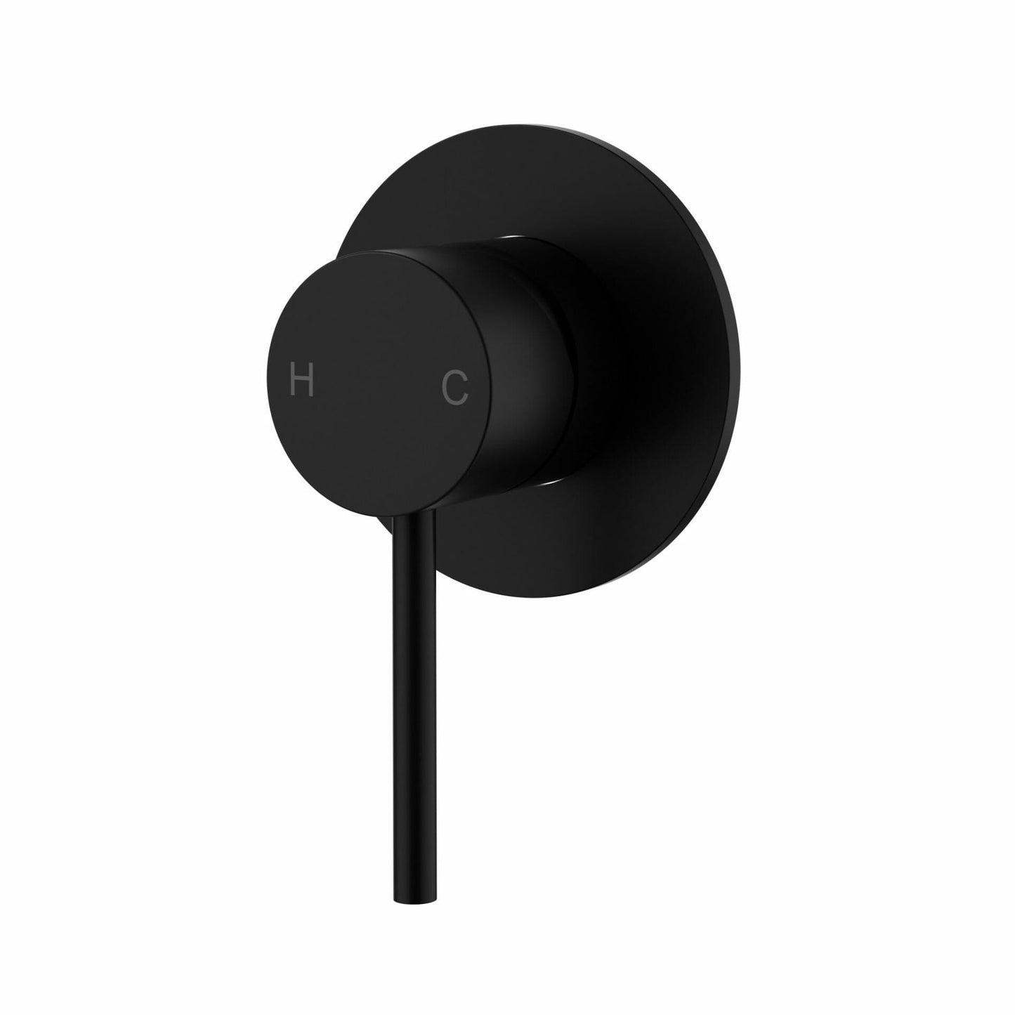 Otus Slimline Stainless Steel Wall Mixer Trim Kits - Matt Black