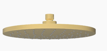 Otus Shower Head Round Brushed Gold 250mm