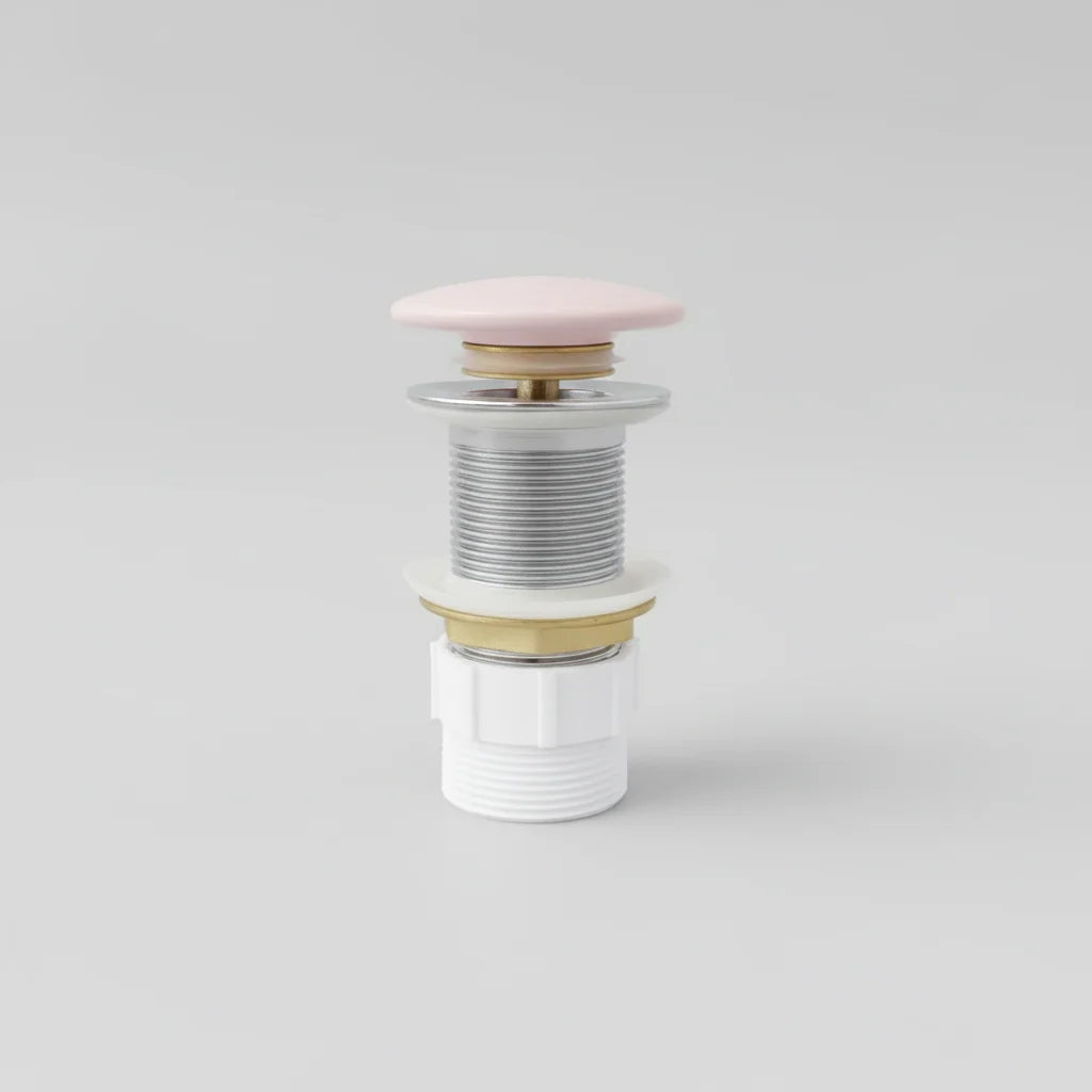 Matte Pink Ceramic Cap for Pop-up Waste