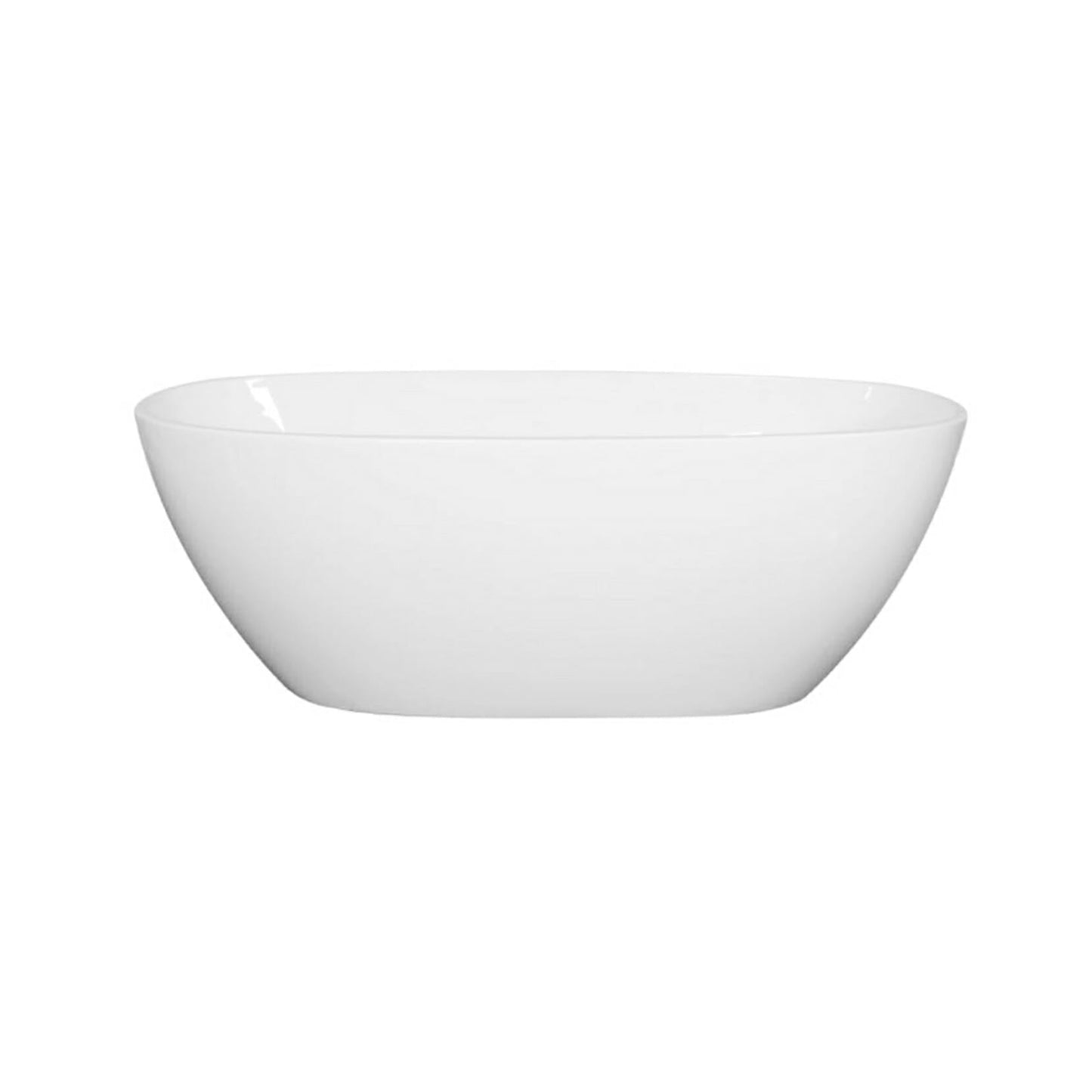 Oval Freestanding Bathtub - Acrylic Gloss White - 1800mm