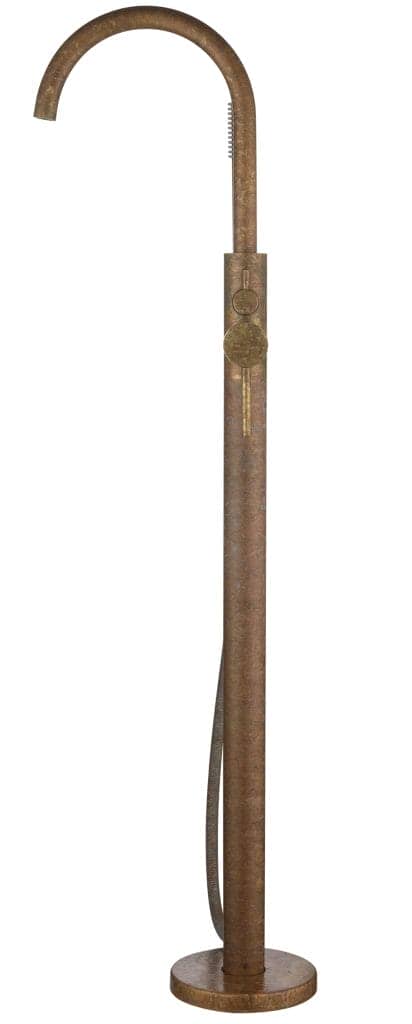 Mica Freestanding B/Spout - Mixer W/Hpiece - Living Brass
