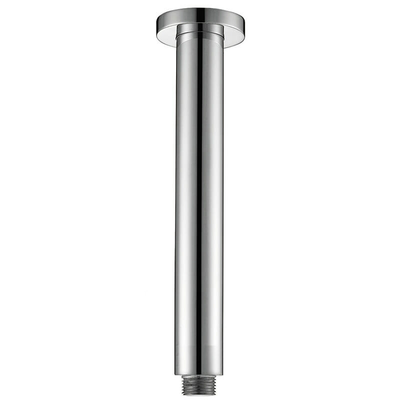 Round Vertical Shower Arm - Chrome