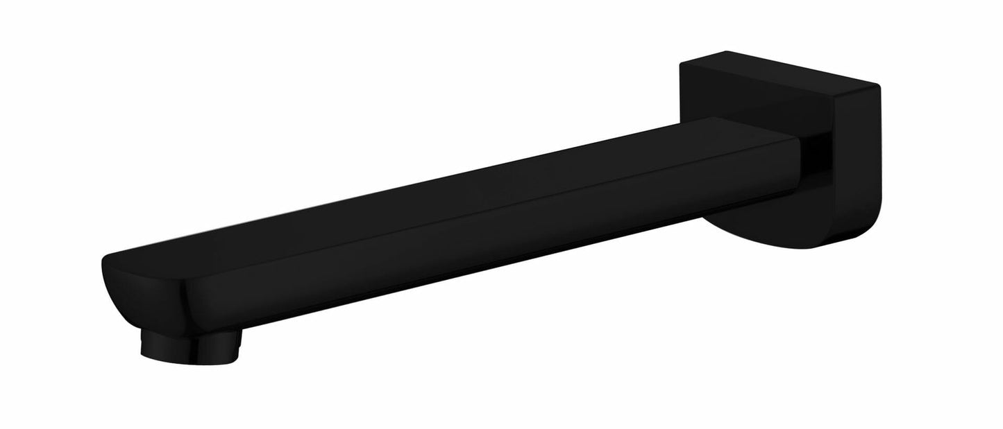 Eden Bath Spout 200mm - Matt Black