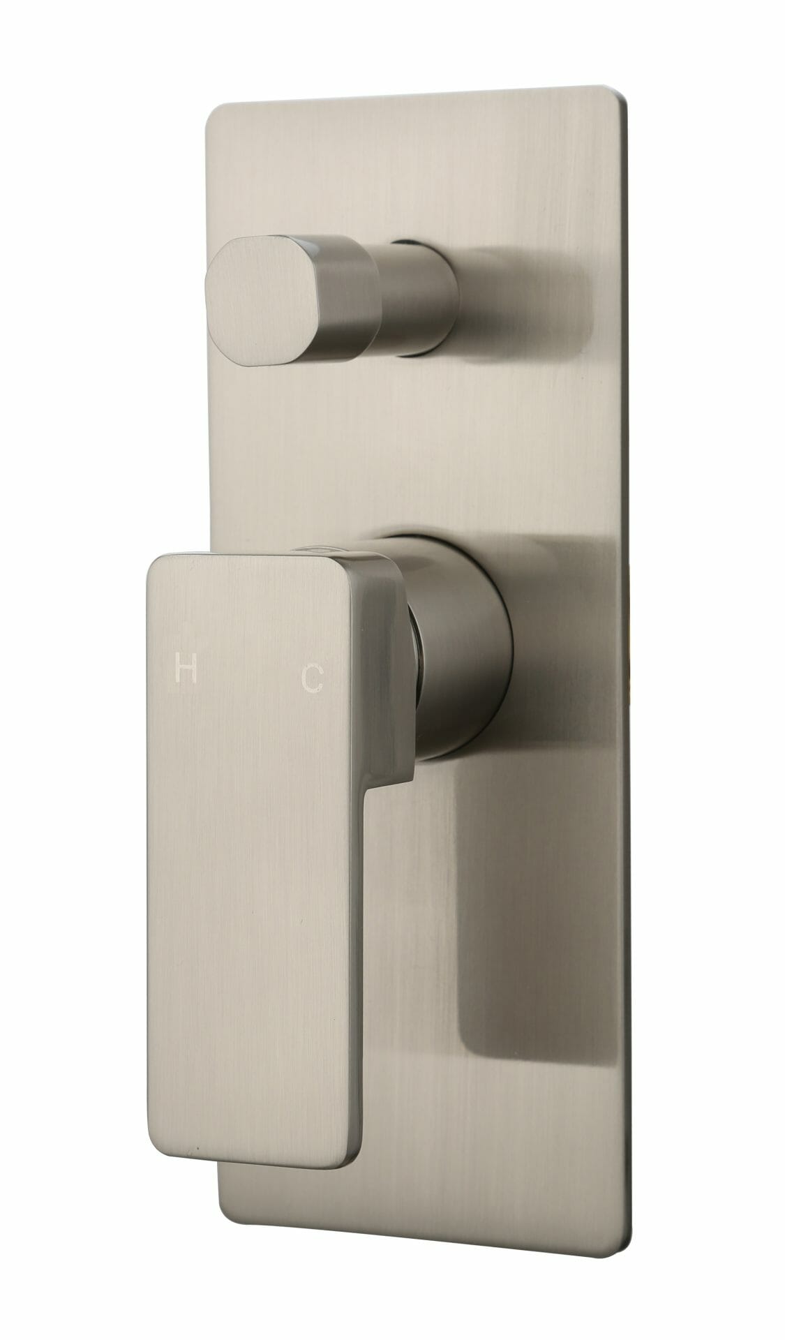 Ceram Wall Mixer With Diverter - Brushed Nickel