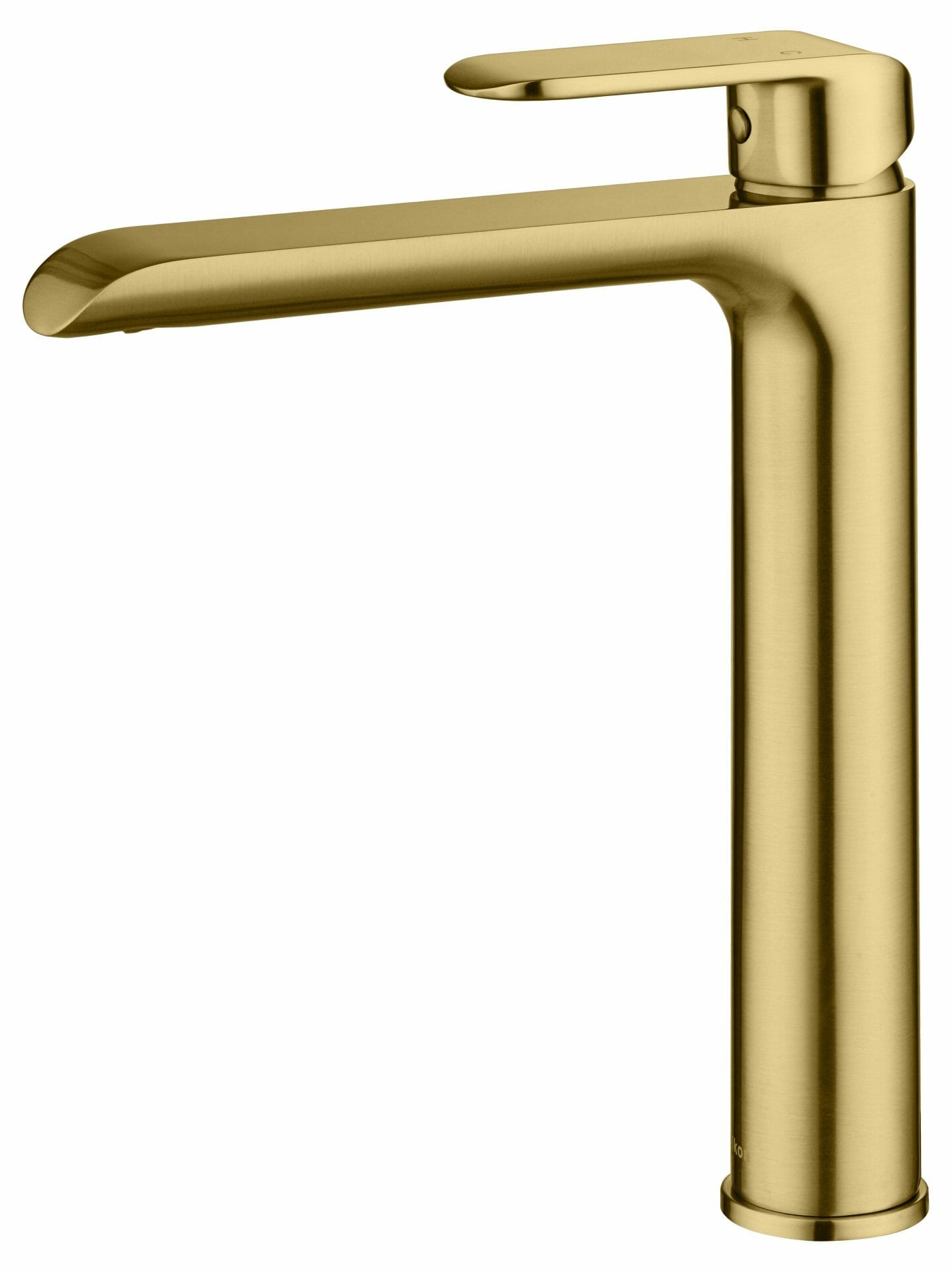 Kara High Rise Basin Mixer - Brushed Gold