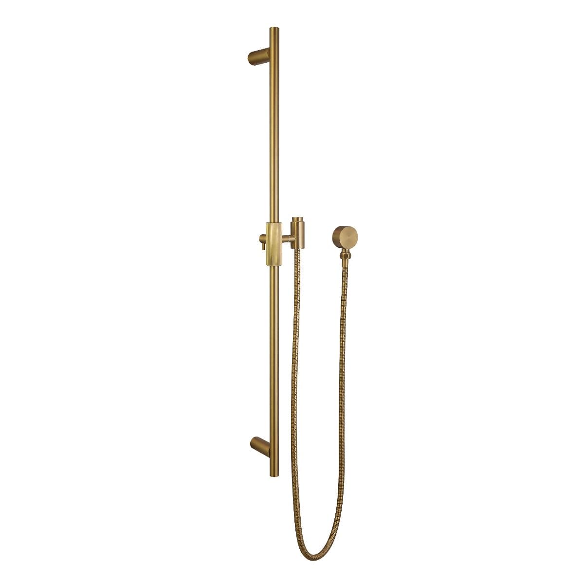 CADDENCE Brushed Brass Shower Rail without Handheld Shower