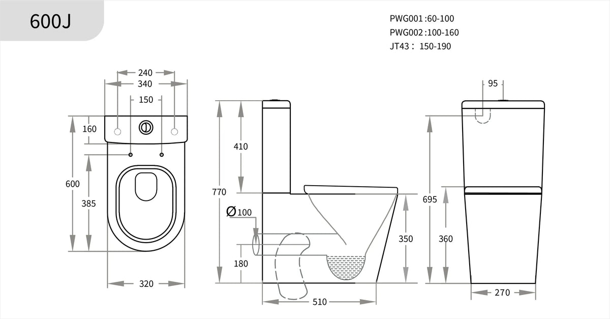 Avis Rimless Junior Toilet Suite - Gloss White
