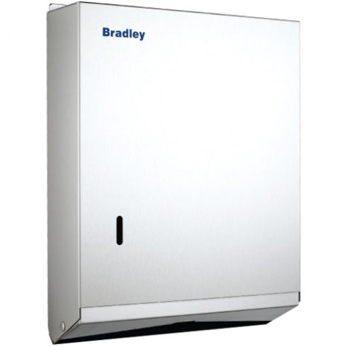 255mm W Surface Mounted Ultraslim Paper Towel Dispenser - 255mm W x 330mm H x 75mm D - Satin