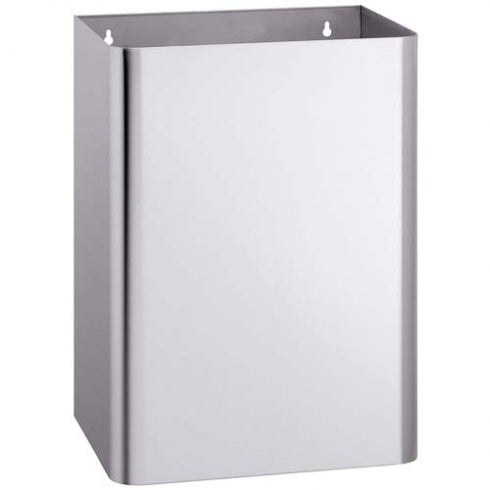 419mmW Surface Mounted Waste Receptacle 78 Litres - 419mmW x 584mmH x 317mmD - Satin