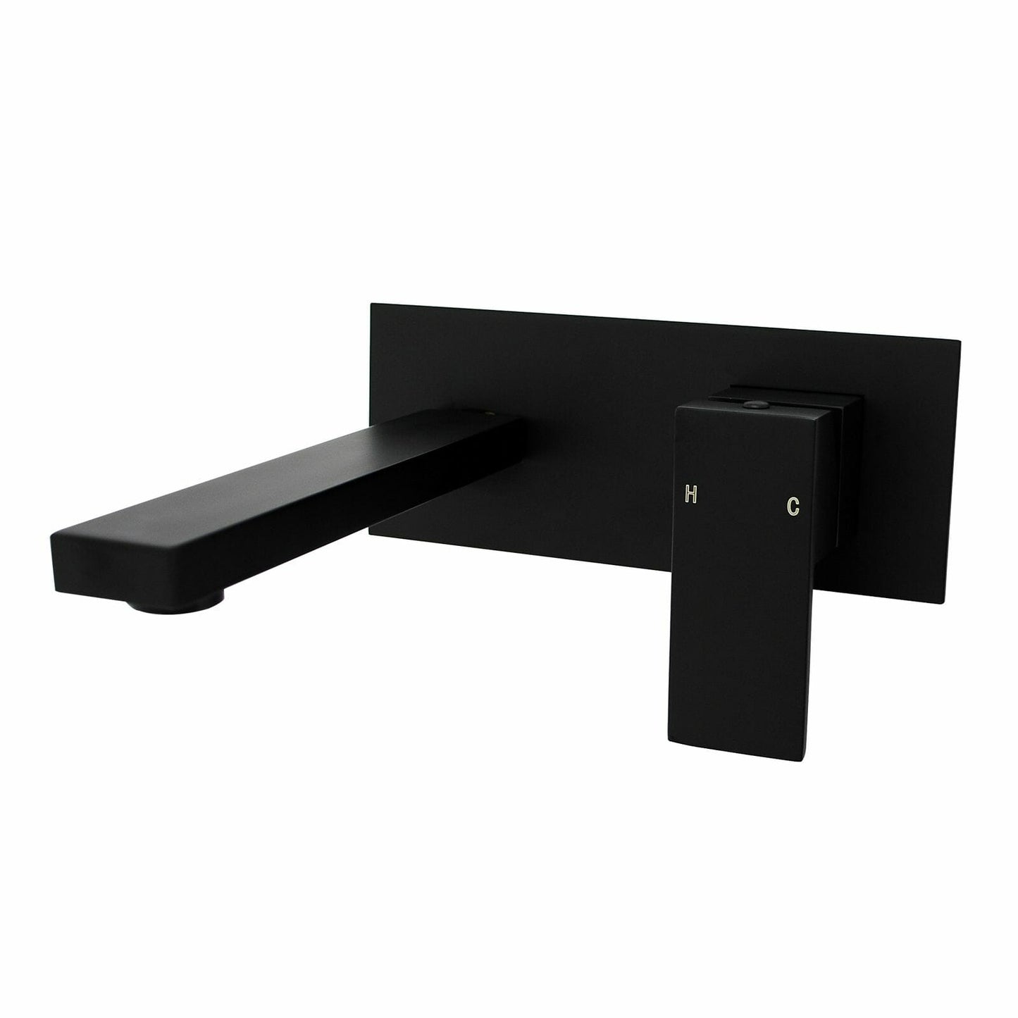 BLAZE Matt Black Wall Mixer With Spout