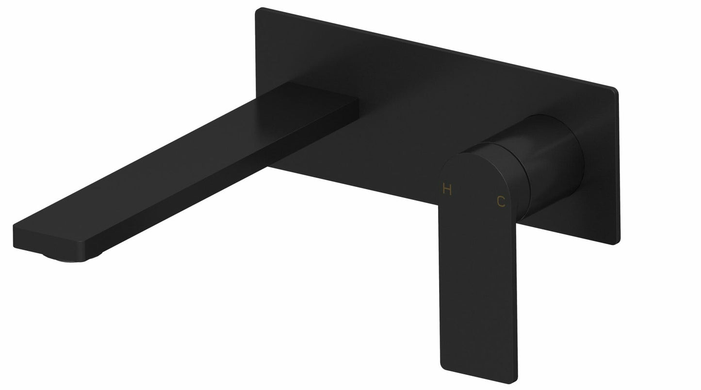 Ruki Wall Basin Mixer - Matt Black