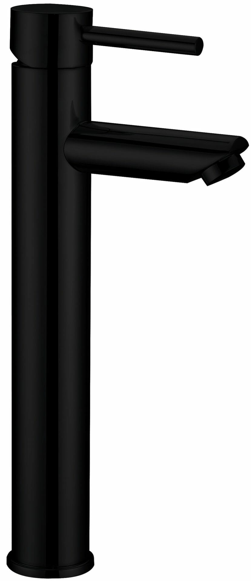 Otus High Rise basin mixer in black - Matt Black
