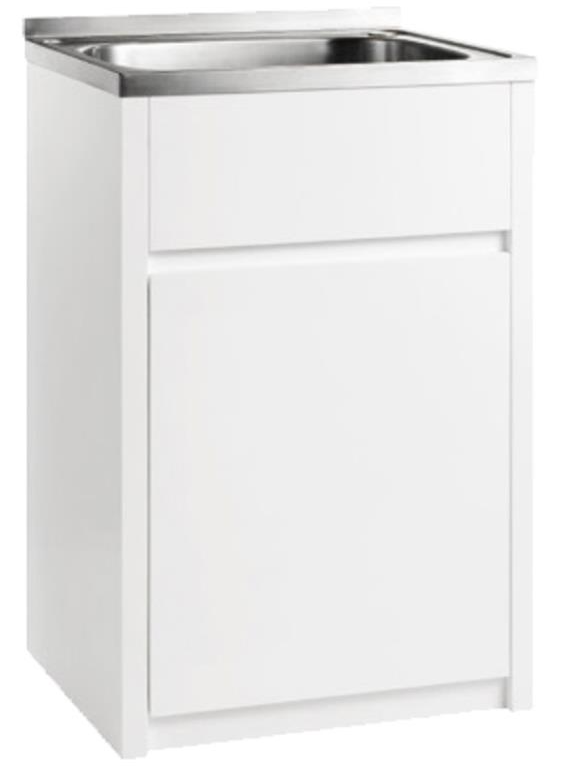 PVC Laundry Cabinet with Tub 45L, Right Hinge Size: 597*495*890mm