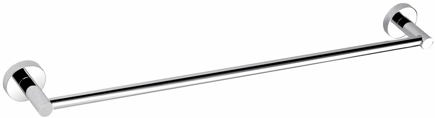 Otus Round Single Towel Rail 600mm - Chrome