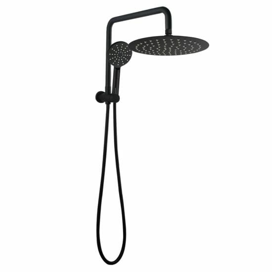 10 inch Round Black Shower Station Top Water Inlet