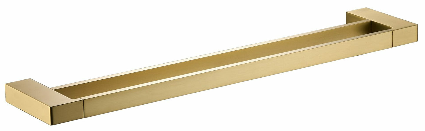 Ceram Double Towel Rail 800 mm - Brushed Gold