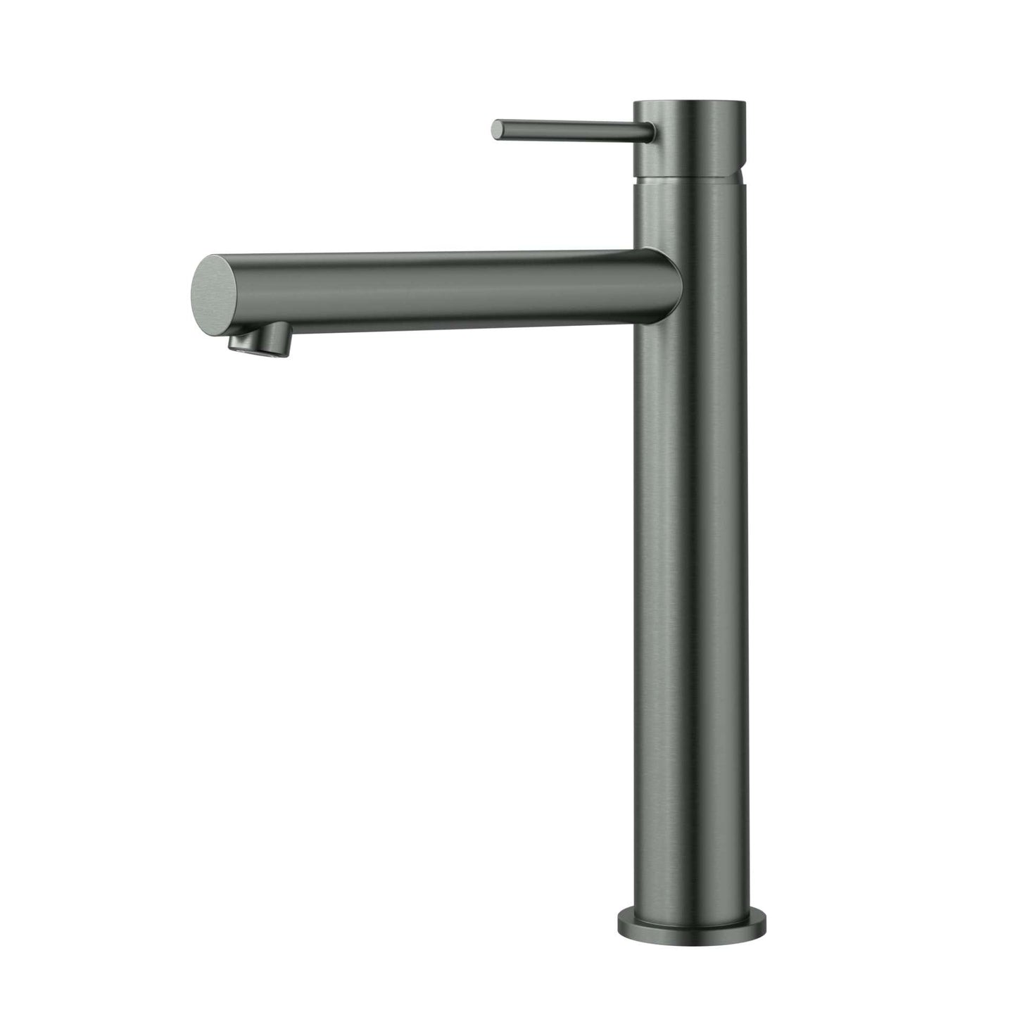 Otus Slimline Stainless Steel Highrise Basin Mixer - Gun Metal