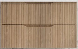900mm Bali Wall Hung Vanity - MDF - American oak
