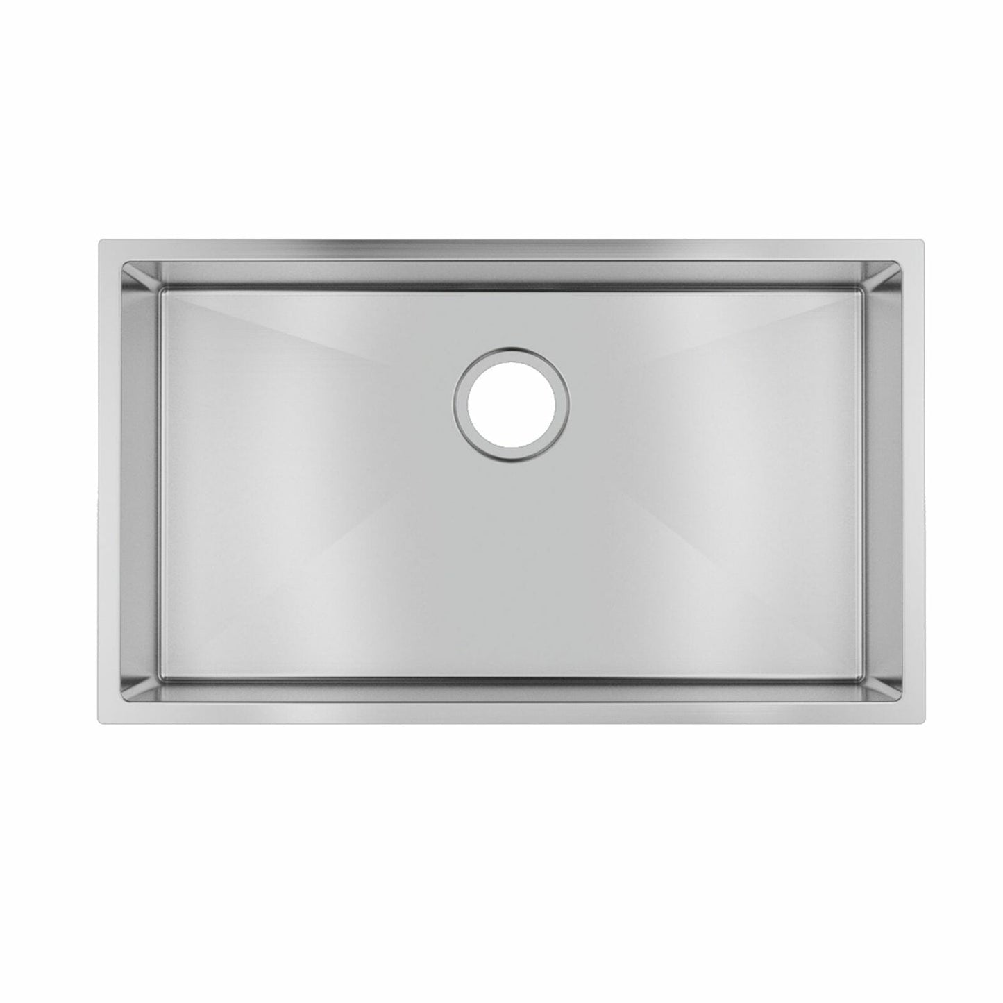1.2mm Handmade Single Bowl Top/Undermount Kitchen/Laundry Sink - 762x457x254mm