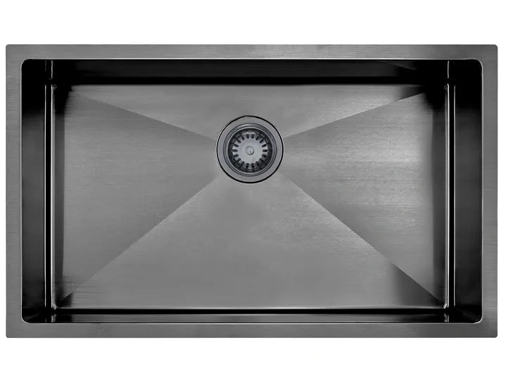 Single Bowl Sink - Gunmetal Black - 650x450x220mm