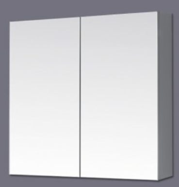Pencil Edge PVC Shaving Cabinet - Gloss White- 900mm