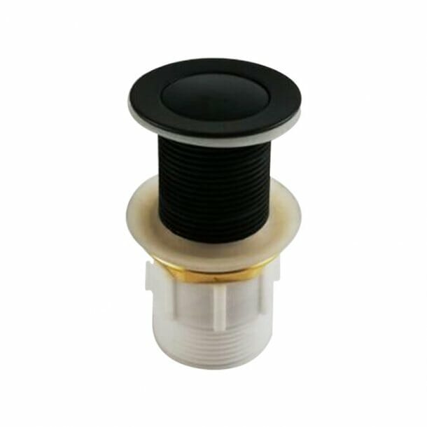 32/40mm Solid Brass Basin Pop Up Waste - Matt Black - NO Overflow