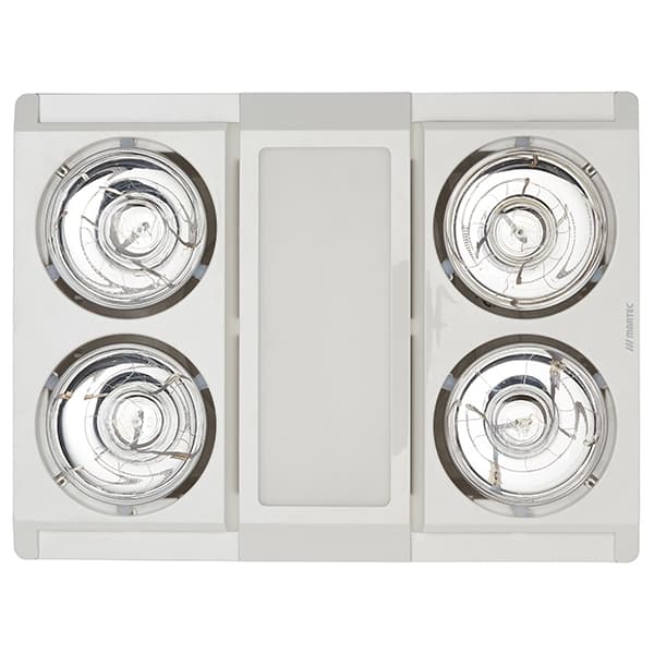 Martec Profile Panel 4 High Performance Heater Fan Exhaust With 12W Tricolour LED Light