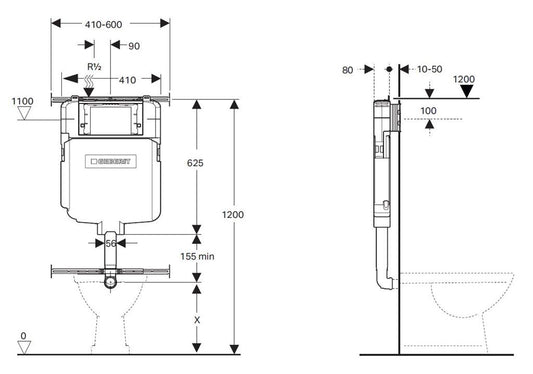 Geberit Sigma8 Concealed Cistern
