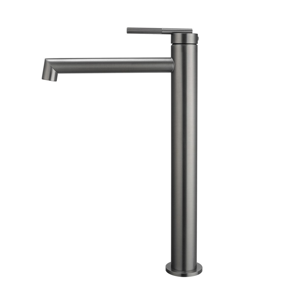 CADDENCE Brushed Gun Metal Grey Tall Basin Mixer