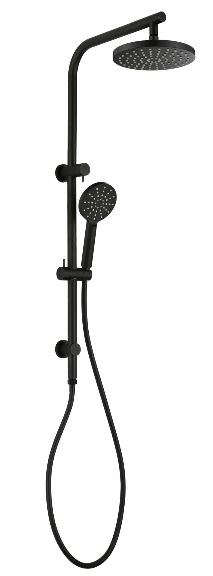 Cora Multi-function Shower Set 200 mm - Matt Black