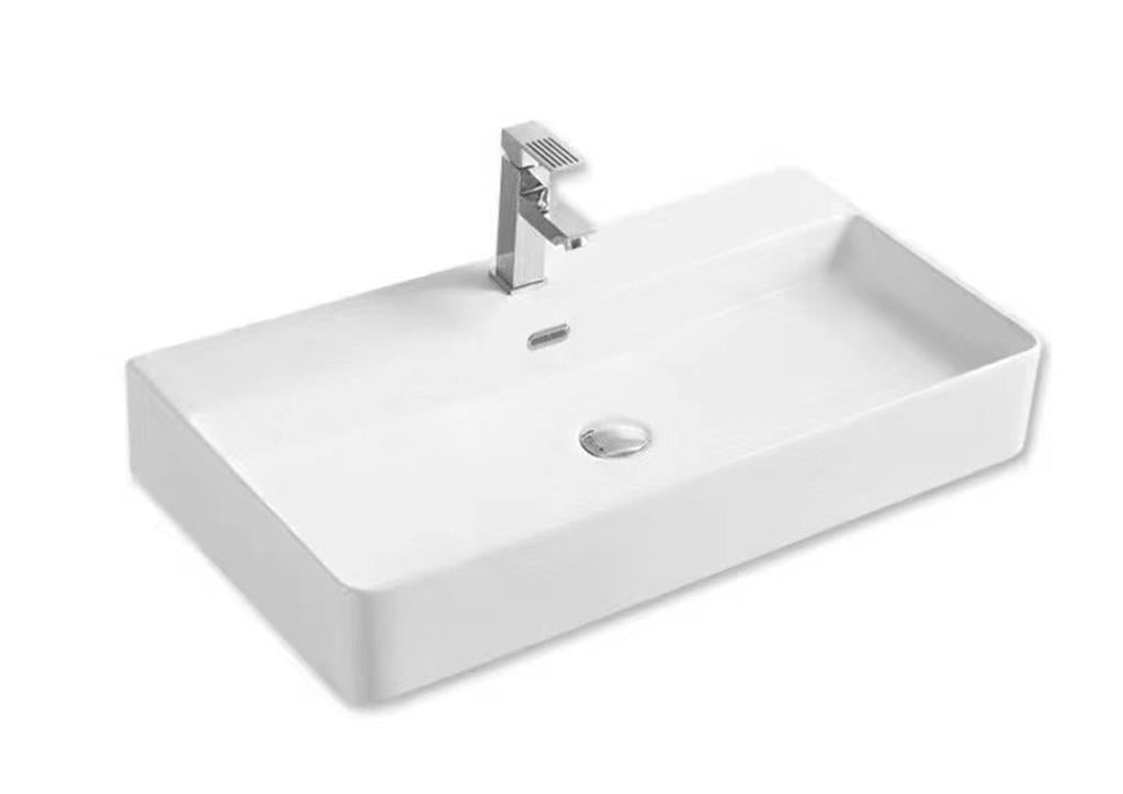 700mmx420mm Above Counter Basin - Gloss White