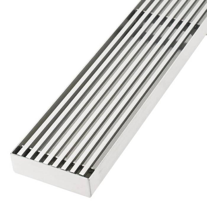 900mm DIY Stainless Steel/Chrome Grill Floor Waste - No Cut