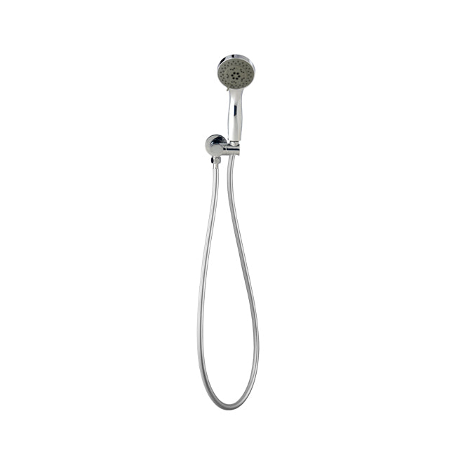 OXYGENIC 90mm Five Function Hand Shower with Hose and Outlet Mount - Chrome