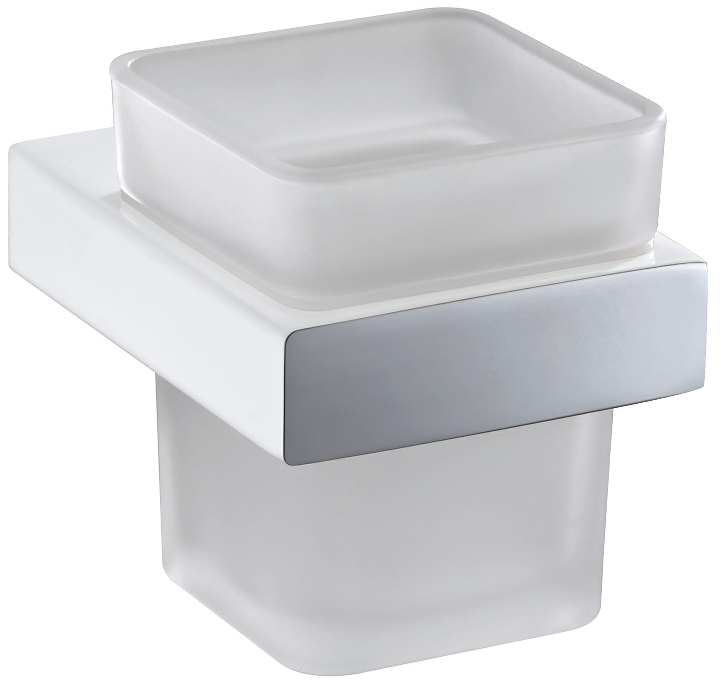 Eden Tumbler Holder - Chrome & White