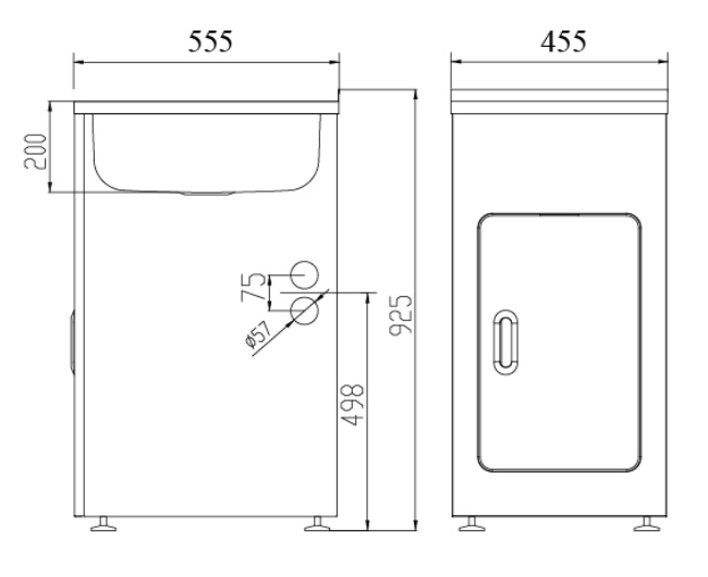 455mm 35L Stainless Steel Laundry Tub
