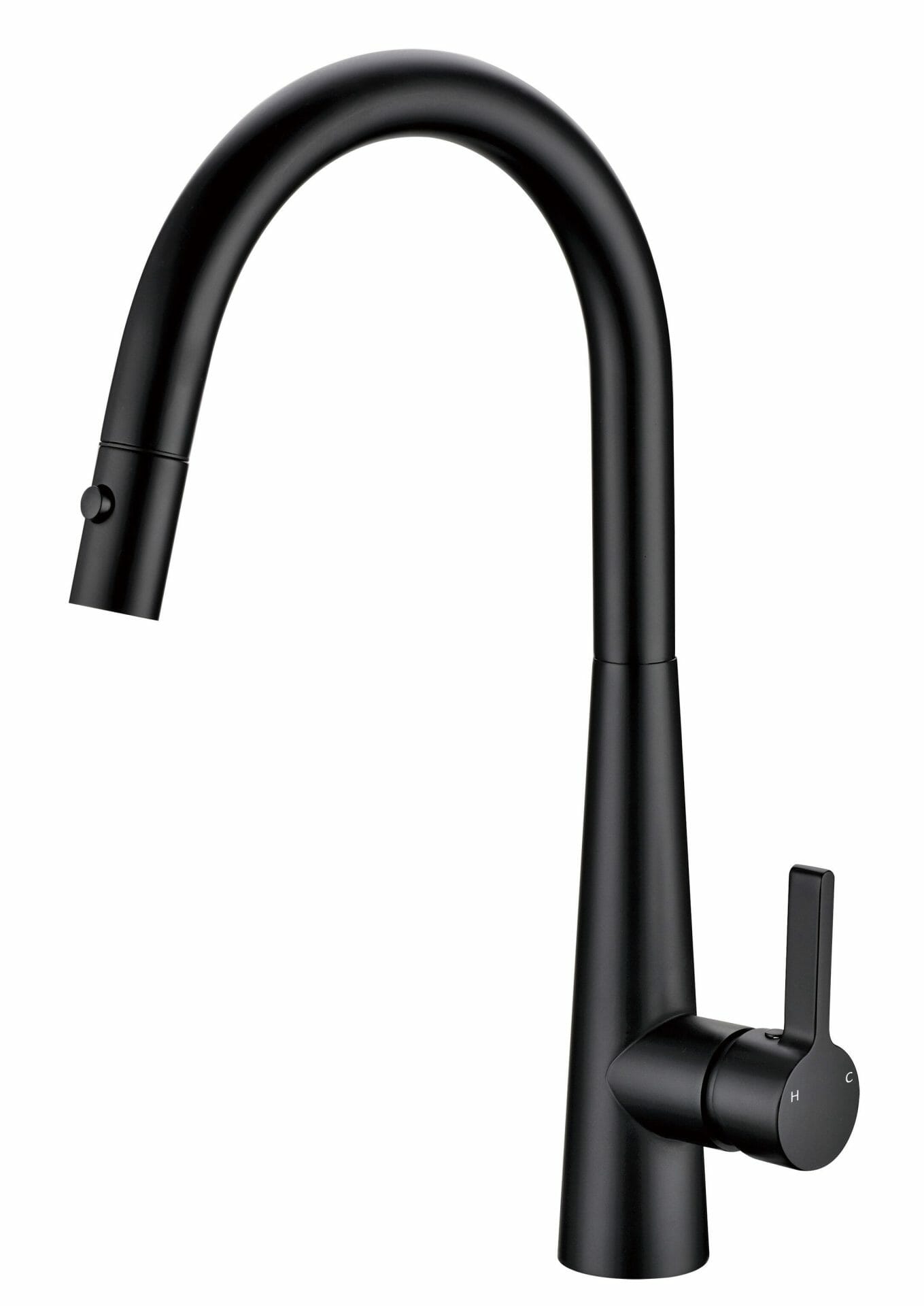 Otus Pull Out Sink Mixer - Matt Black
