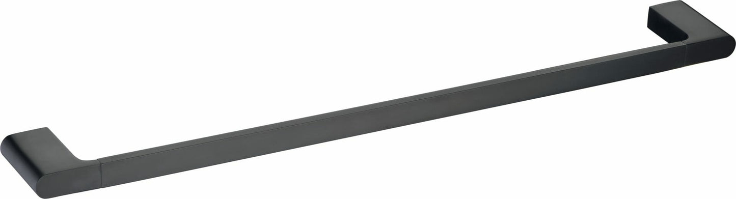 Eden Single Towel Rail 800 mm - Matt Black