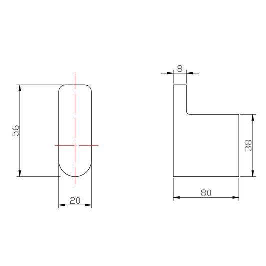 VOG Series Brushed Nickel Robe Hook