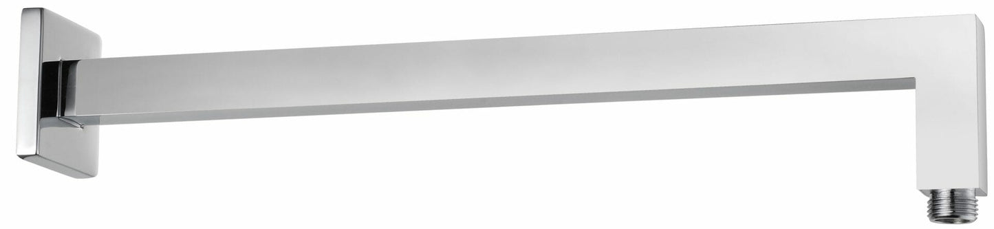 Square Horizontal Wall Shower Arm - Chrome
