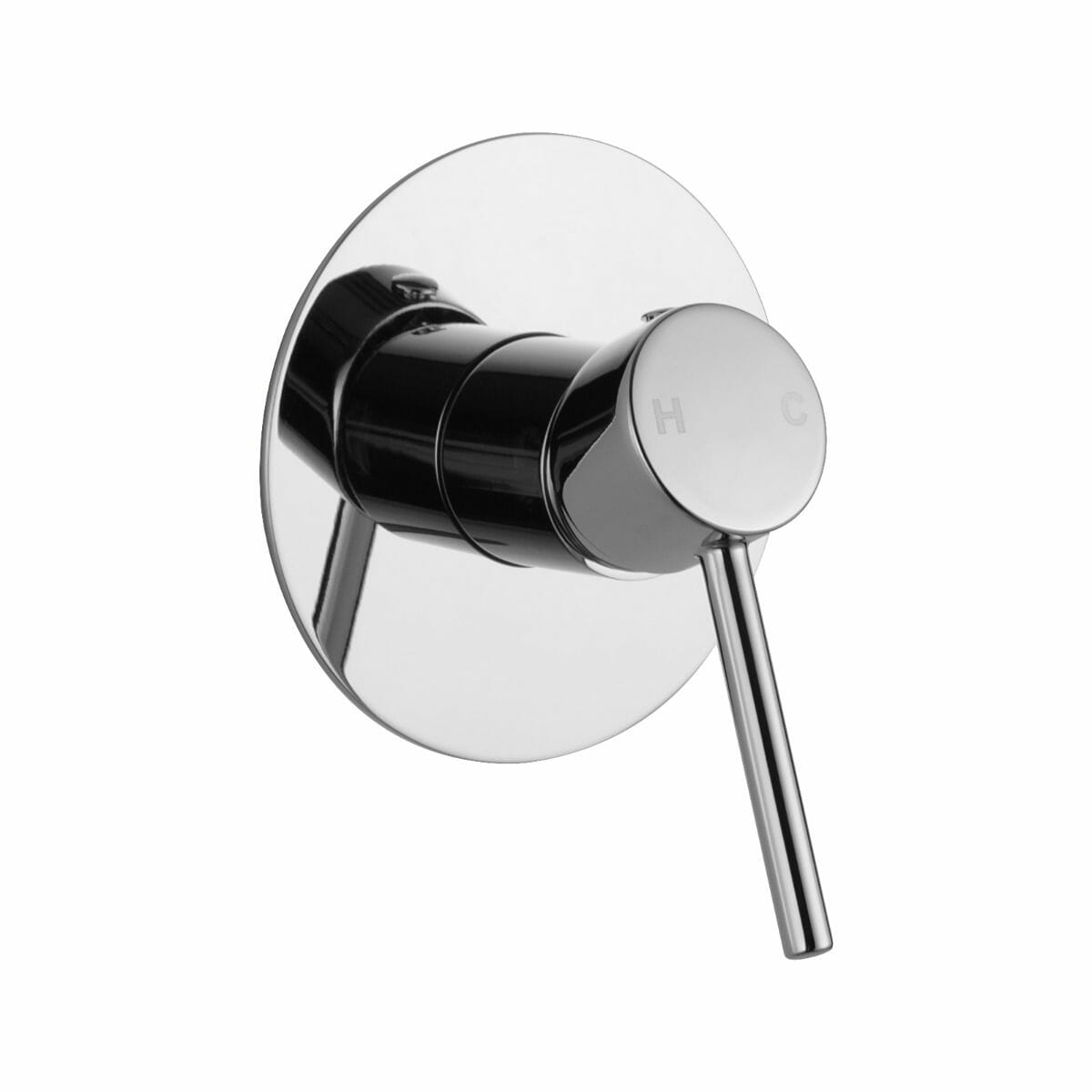 LUCID PIN Round Chrome Wall Mixer (115mm Cover Plate) (CLPM body)