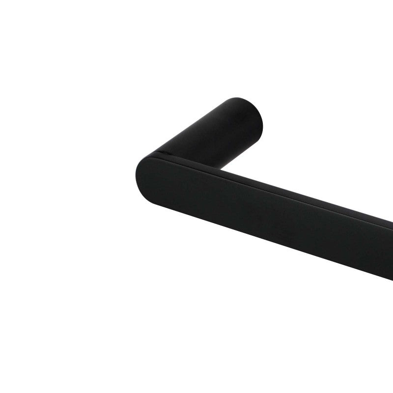 RUSHY Series Black Single Towel Rail 600mm