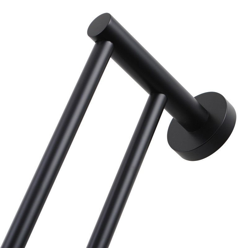 LUCID PIN Series Black Double Towel Rail Rail 790mm
