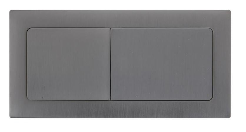 Square Press Button Gum Metal Standard Toilet Cistern