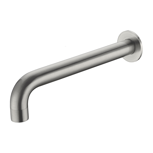Kara Wall Basin Set Spout Only 215mm Brushed Nickel