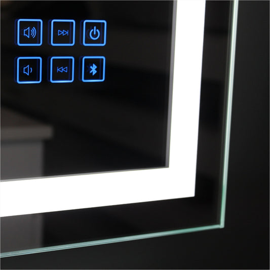 ART- Bluetooth LED Frameless Mirror with Magnifier - 1200x800mm **Discontinued/Clearance Stock No Exchange or Refund