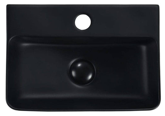 Ceramic Basin 365x255x105mm - MATTE BLACK