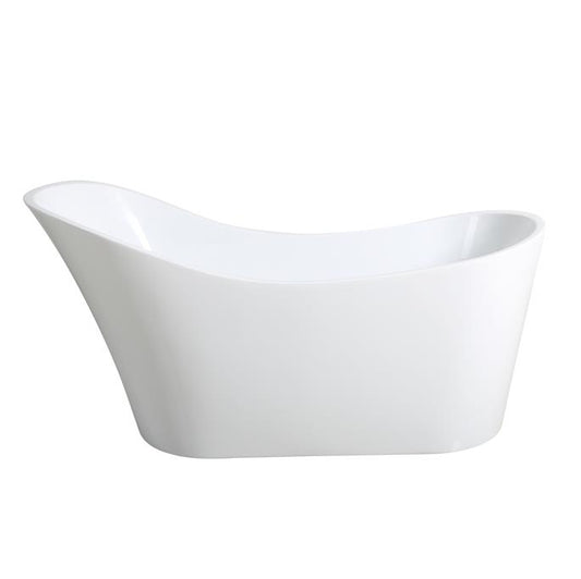 Bevel Bathtub White Gloss Acrylic 1480*695*790 mm