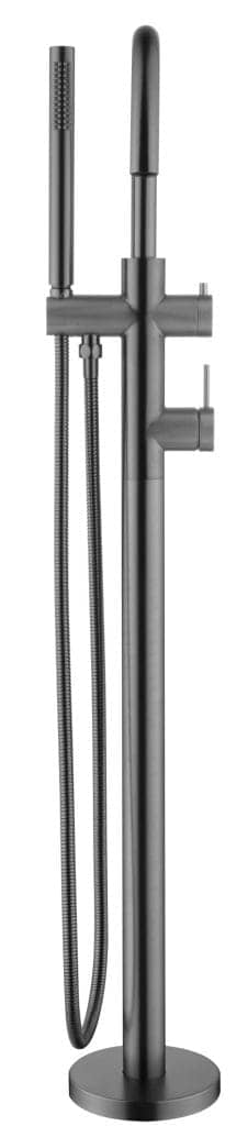 Mica Freestanding B/Spout - Mixer W/Hpiece - Gunmetal