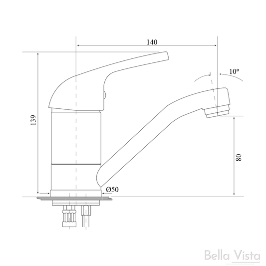 Solid Handle Basin Mixer